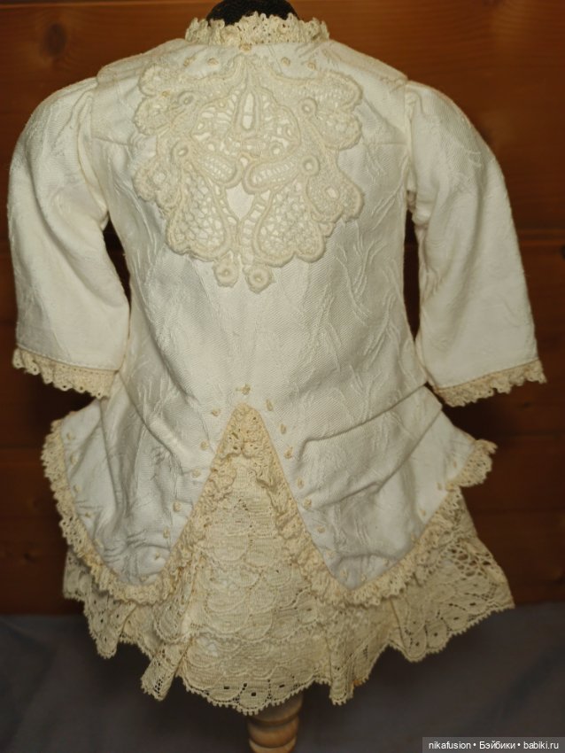 Платье на антикварную или винтажную куклу ростом 40 см (фото 3)