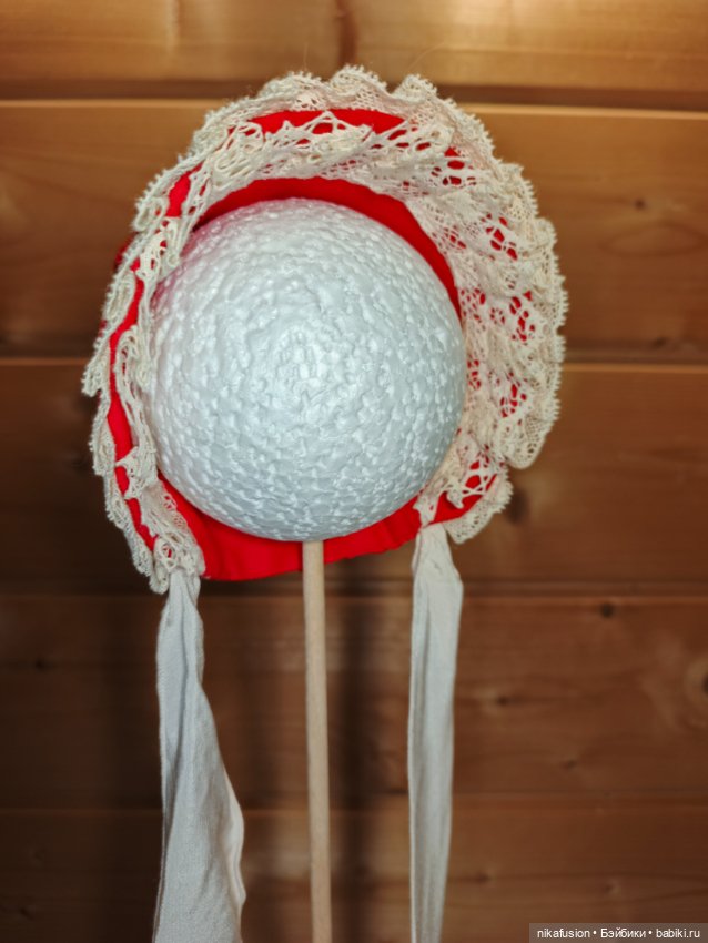 Шляпка для антикварной или винтажной куклы (фото 2)