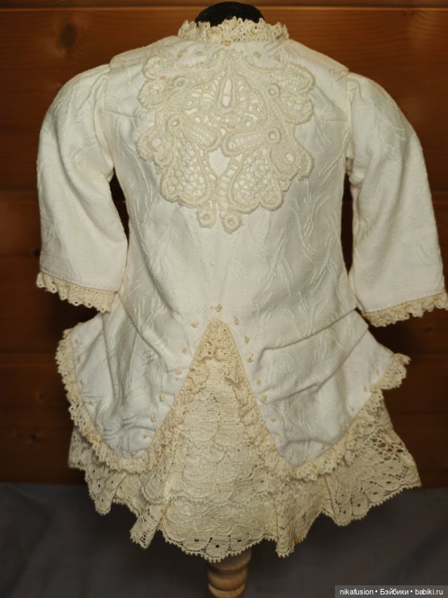 Платье на антикварную или винтажную куклу ростом 40 см (фото 2)