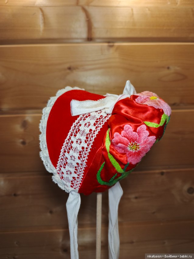 Шляпка для антикварной или винтажной куклы (фото 5)