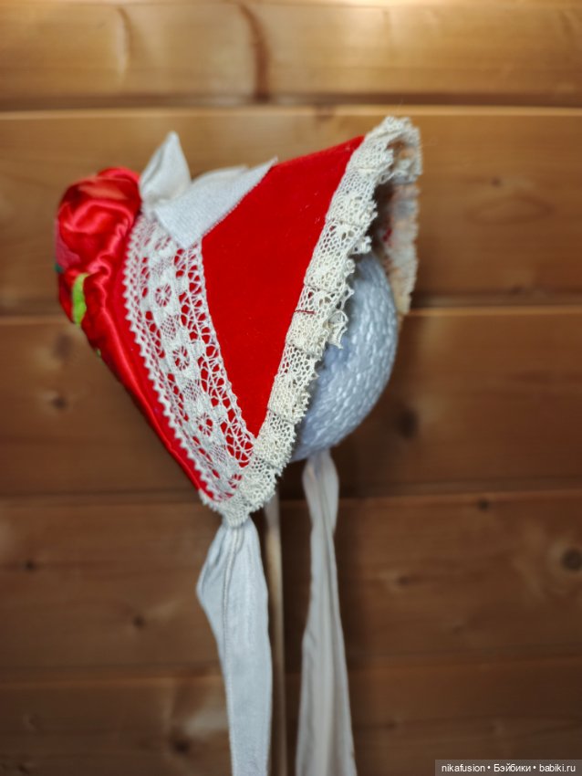 Шляпка для антикварной или винтажной куклы (фото 3)