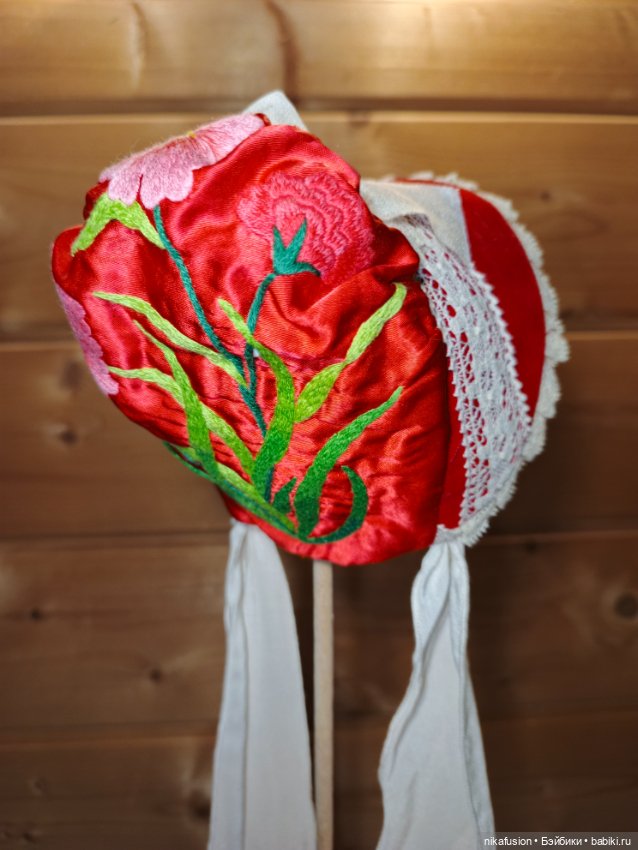 Шляпка для антикварной или винтажной куклы (фото 4)