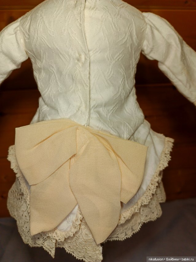 Платье на антикварную или винтажную куклу ростом 40 см (фото 5)