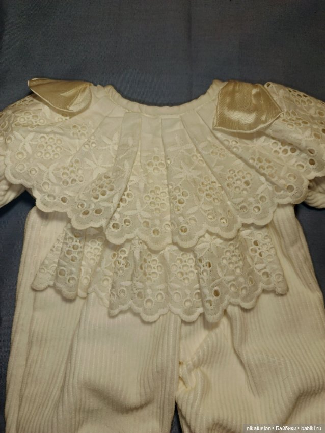 Комбинезон для антикварной или винтажной куклы или реборна (фото 3)