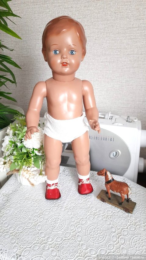 Винтажная,немецкая кукла Schildkrot. 46 см. новая (фото 9)