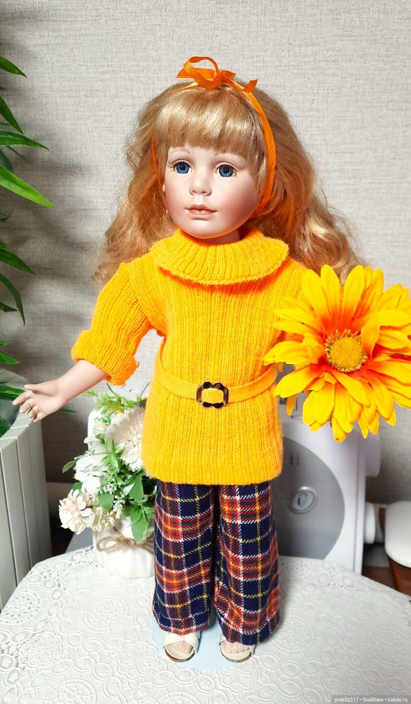 Красивая ,немецкая, фарфоровая кукла 90-х годов ,неизвестного мастера