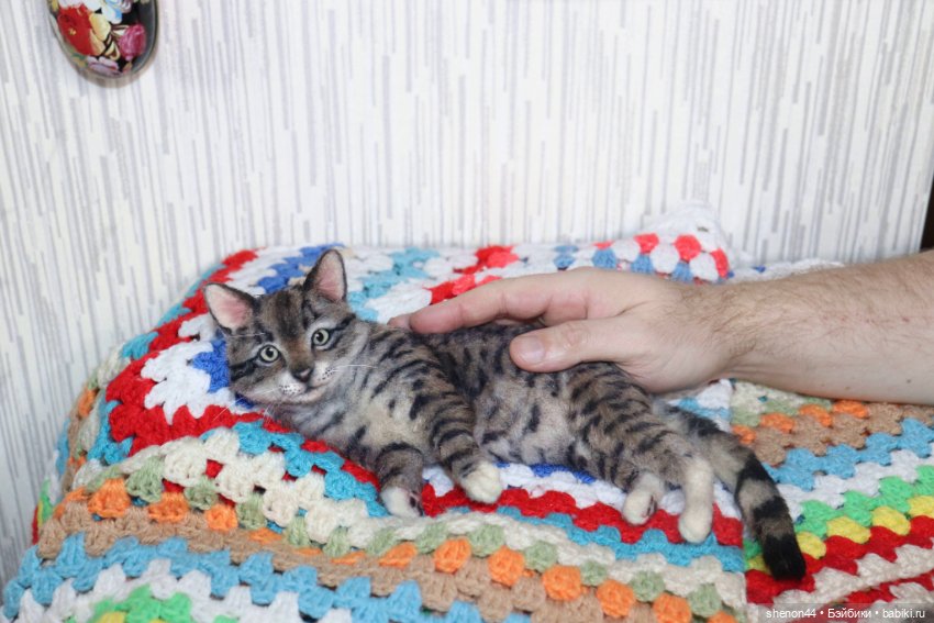 Полосатая кошка — Авторские игрушки (фото 3)