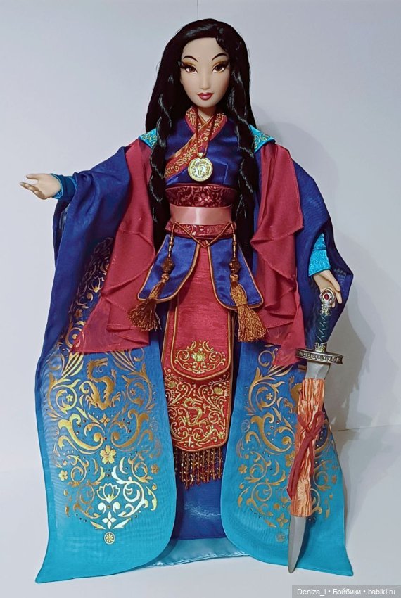 Мулан Дисней Коллекционная кукла Mulan Disney Limited Edition шарнирная