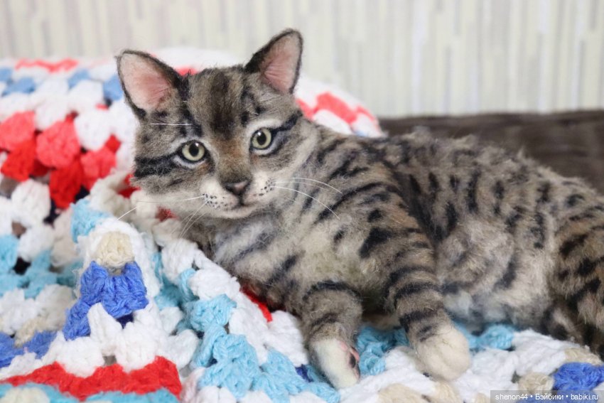 Полосатая кошка — Авторские игрушки