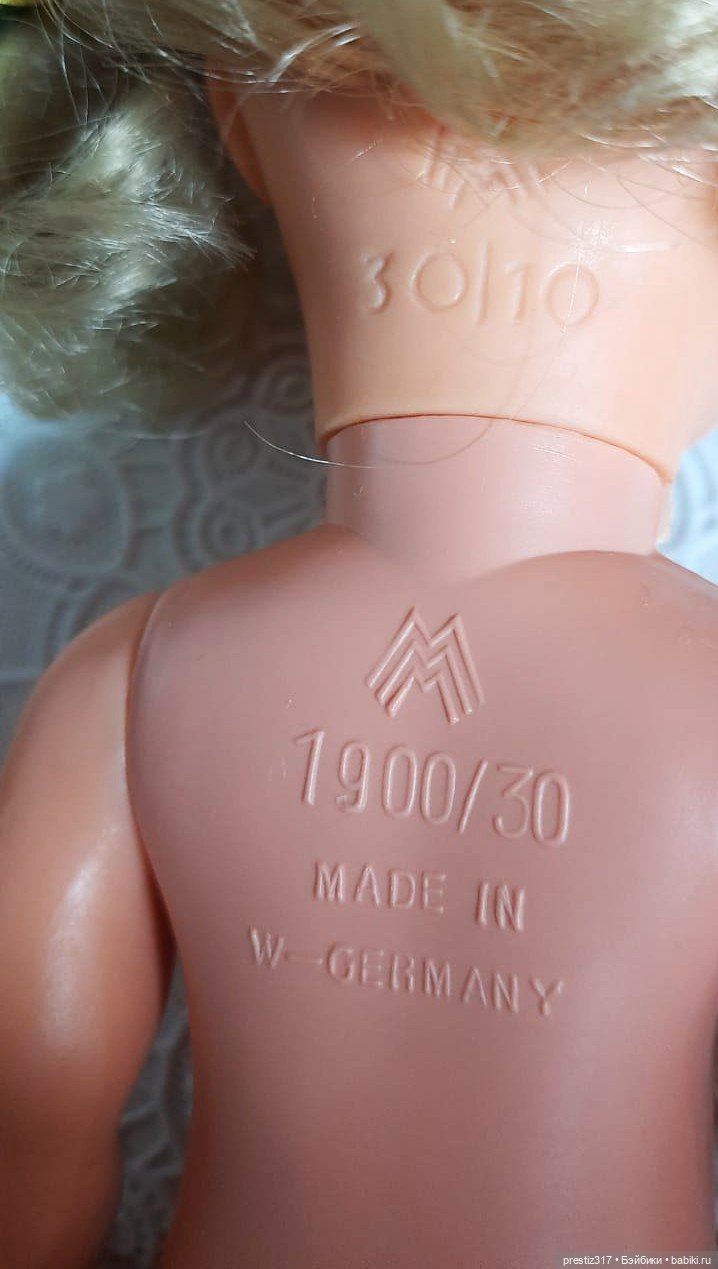 Маленькая, немецкая ,винтажная куколка МММ (зап/ Германия),очень милая (фото 10)