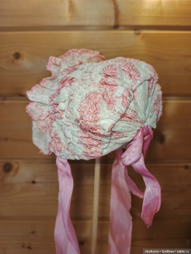 Чепчик на антикварную или винтажную куклу (фото 3)
