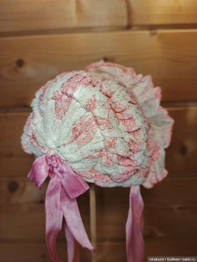 Чепчик на антикварную или винтажную куклу (фото 2)