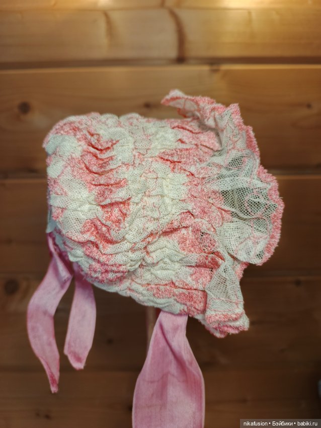 Чепчик на антикварную или винтажную куклу (фото 4)