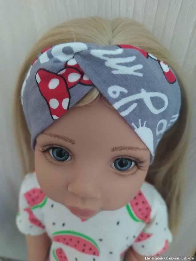 Повязка на голову для куклы (фото 4)