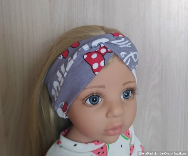 Повязка на голову для куклы (фото 2)