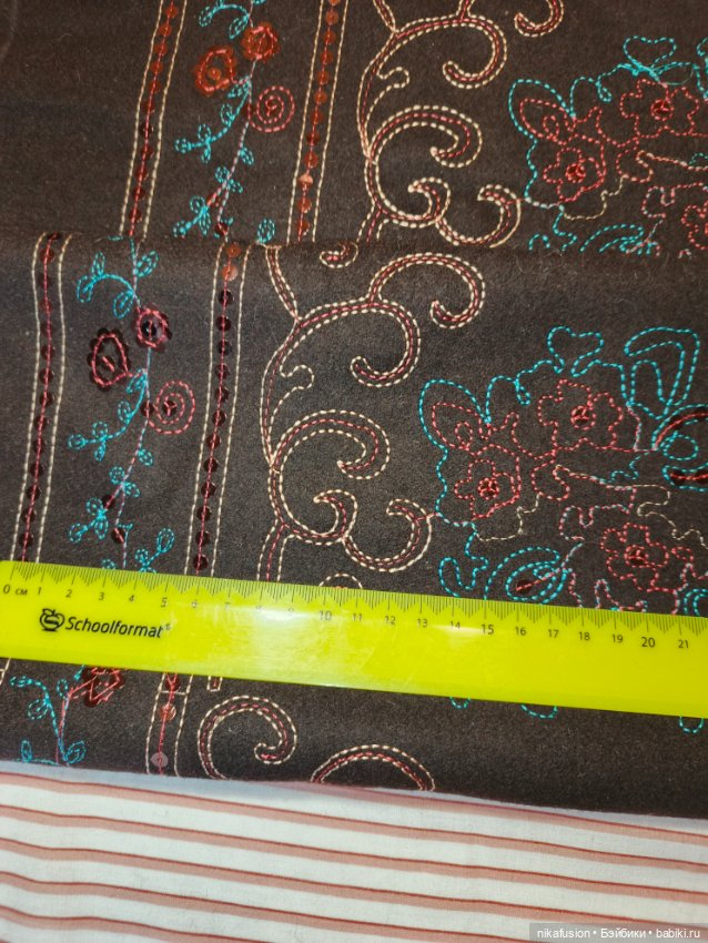 Шерсть с вышивкой СССР (тонкий войлок)