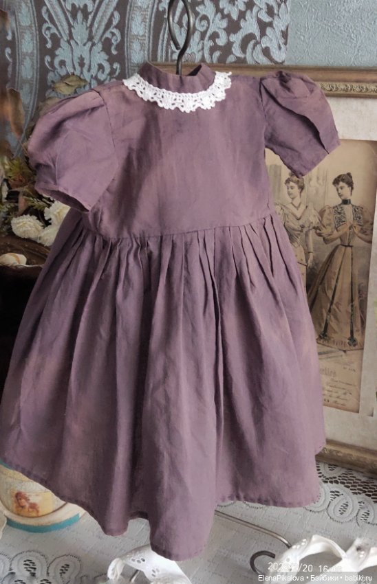Платье для антикварной куклы (фото 7)