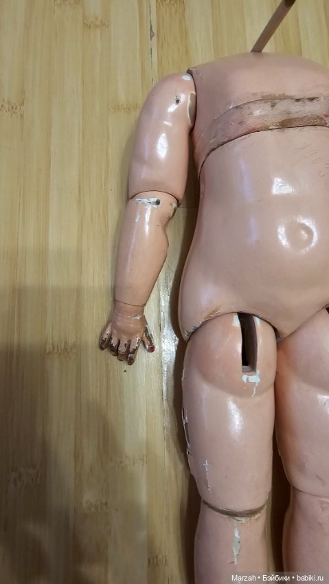 Антикварное тело для кукол (фото 4)