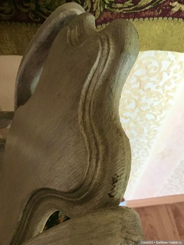 Большой стул для антикварных кукол и реплик , и просто для кукол , заготовка (фото 8)