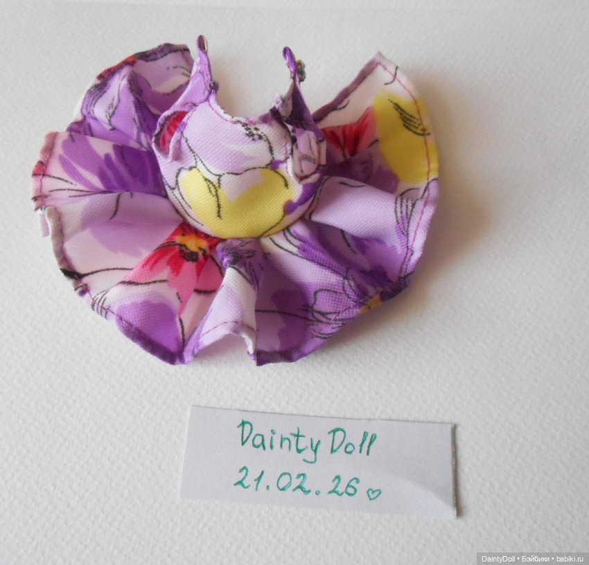 Платье для кукол Баболи (~15 см ростом) (фото 3)