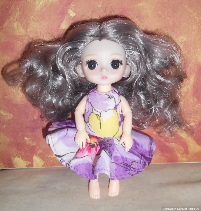 Платье для кукол Баболи (~15 см ростом)