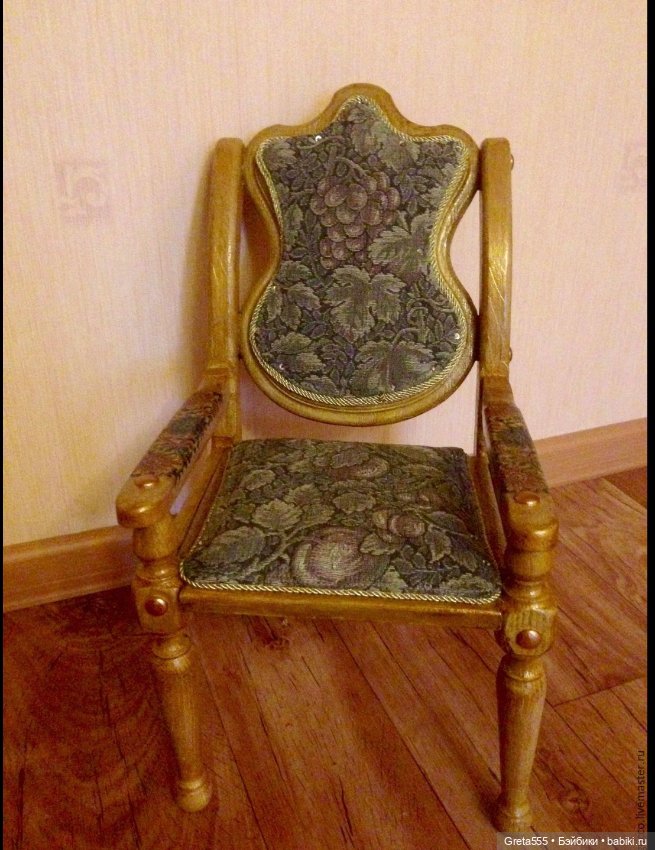 Антикварный гобелен для обивки кукольной мебели или домика (фото 8)