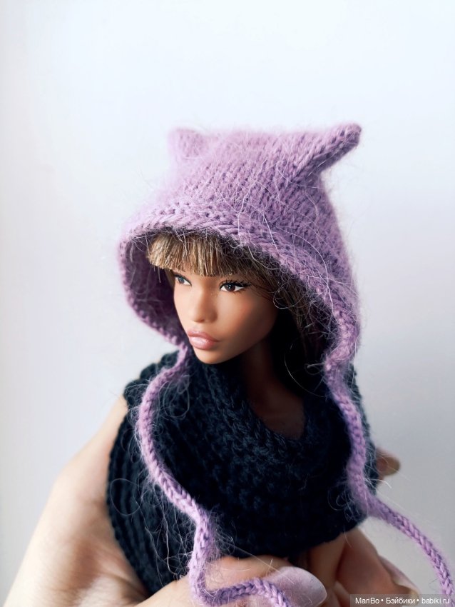 Чепец с ушками для Барби и других (фото 4)
