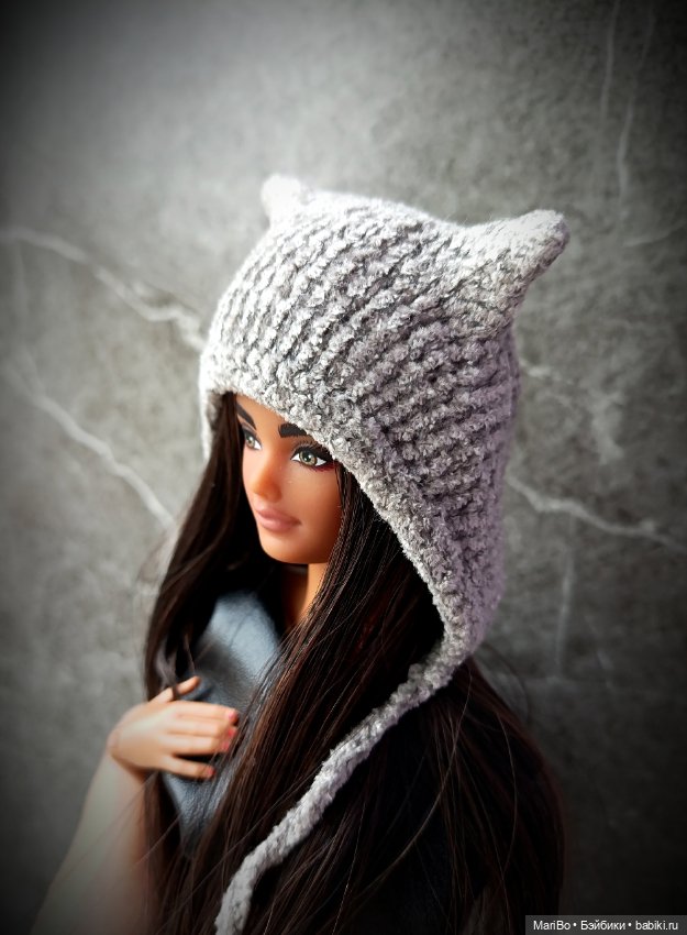 Чепец с ушками для Барби и других (фото 2)