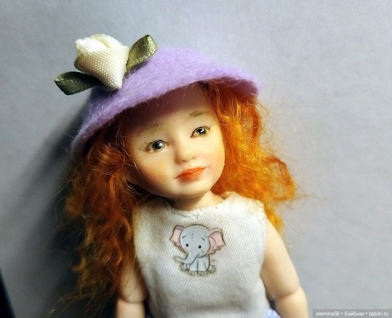 Маленькая шарнирная куколка Агния (фото 3)