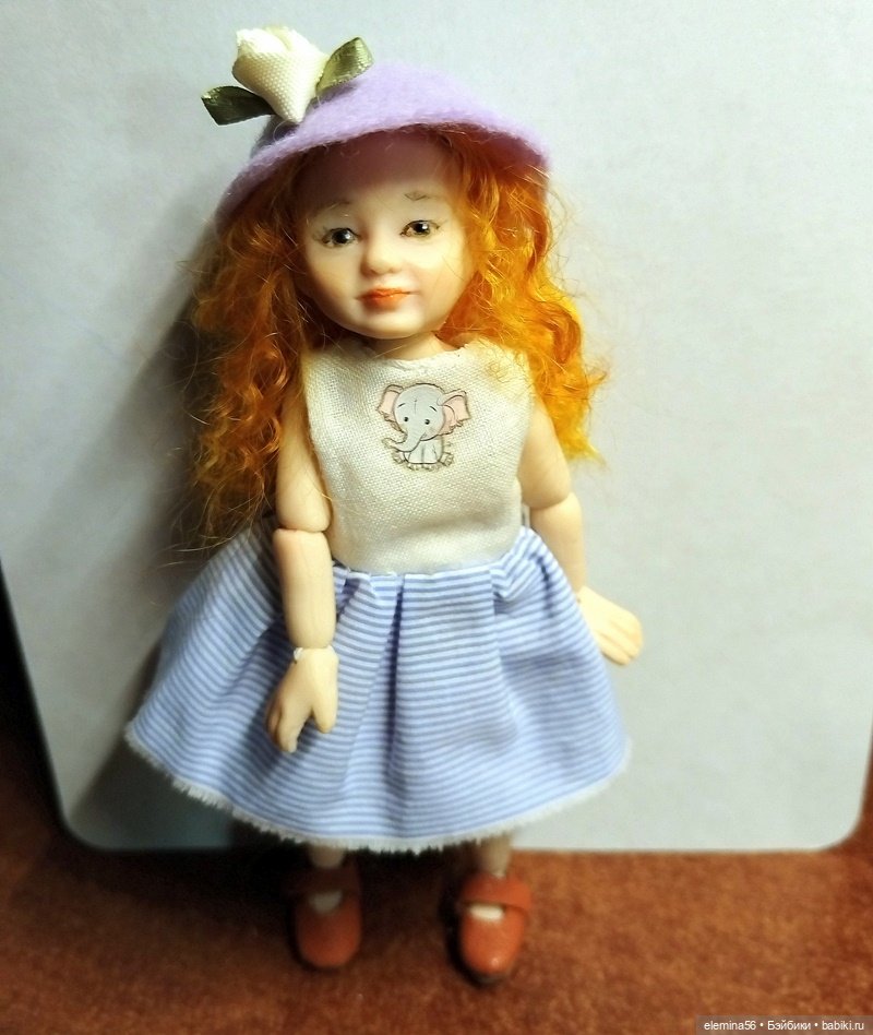 Маленькая шарнирная куколка Агния (фото 2)