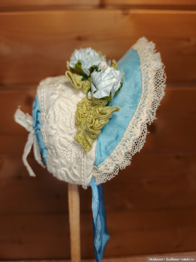 Шляпка для антикварной или винтажной куклы, вих, Паоло Рейна (фото 6)