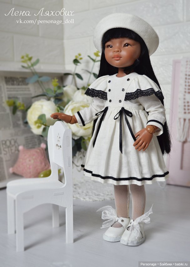 Морской комплект для Паола Рейна бело-черный (фото 5)