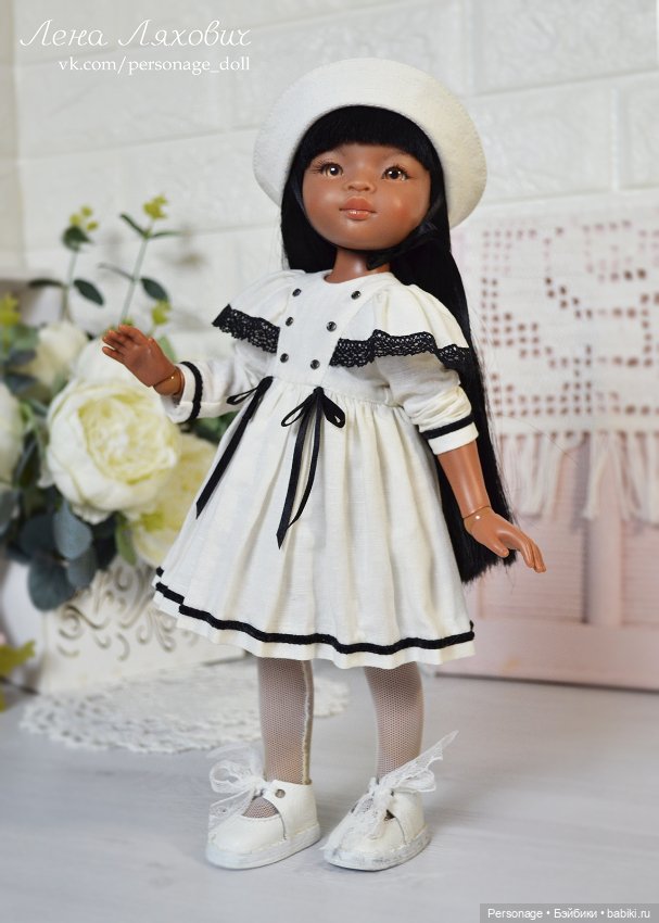 Морской комплект для Паола Рейна бело-черный (фото 4)