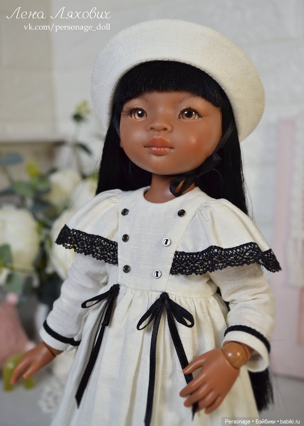 Морской комплект для Паола Рейна бело-черный (фото 6)