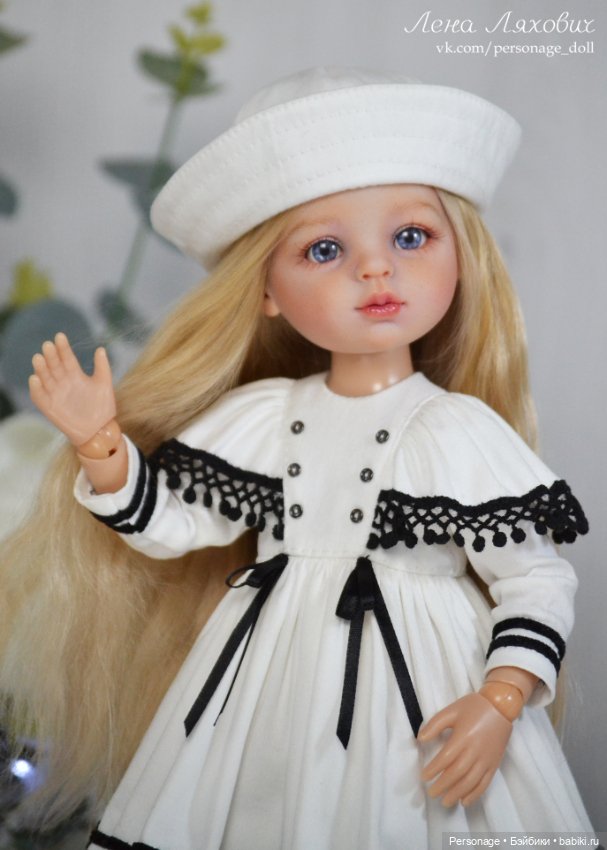 Морской комплект для Паола Рейна бело-черный (фото 3)