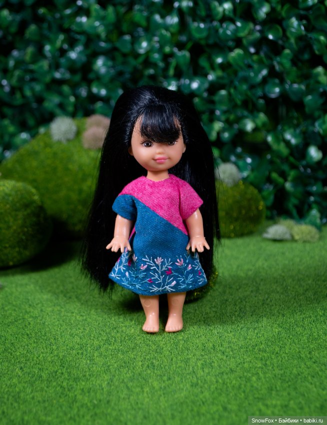 Трикотажное платье "Цветочки" для Kelly/ Shelly, Penny's box, bjd (фото 2)