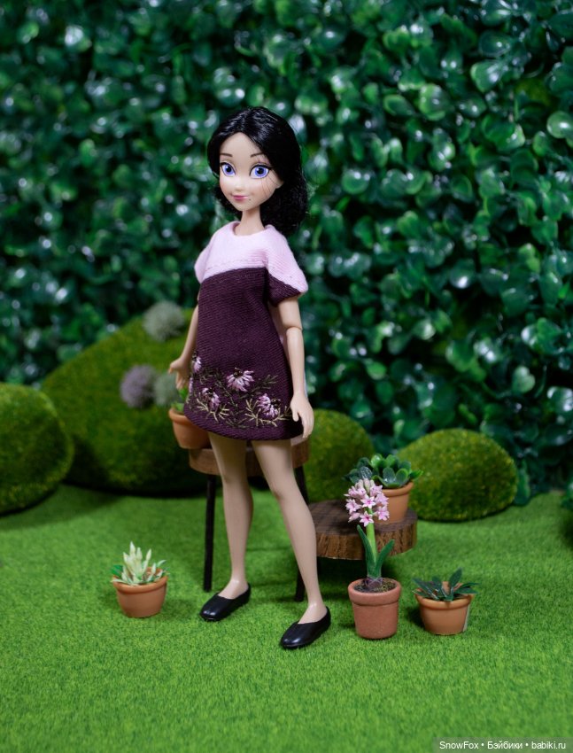 Трикотажное платье для пижамных принцесс,бжд