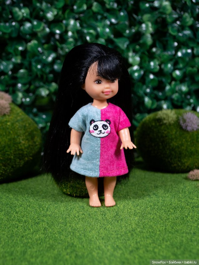 Трикотажное платье "Панда" для Kelly/ Shelly, Penny's box, bjd (фото 2)