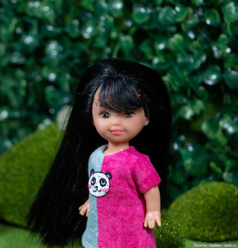 Трикотажное платье "Панда" для Kelly/ Shelly, Penny's box, bjd (фото 3)
