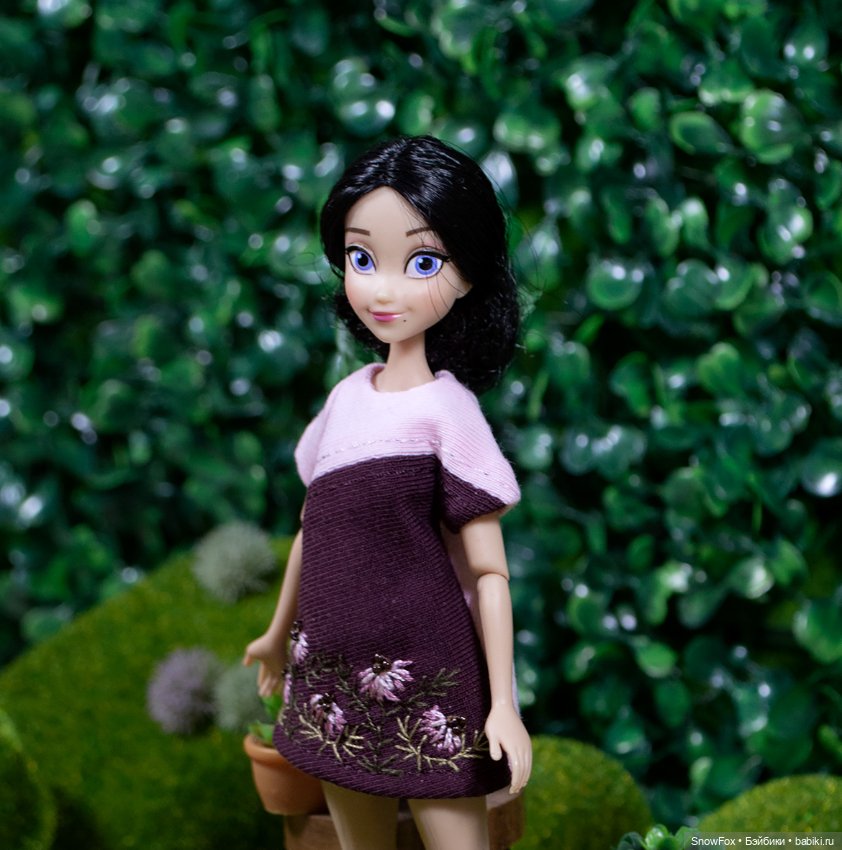 Трикотажное платье для пижамных принцесс,бжд (фото 2)