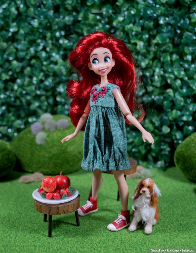 Платье "Розочки" для пижамных принцесс, бжд (фото 2)