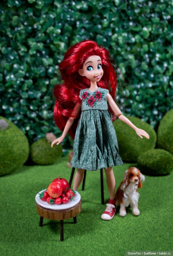 Платье "Розочки" для пижамных принцесс, бжд (фото 3)