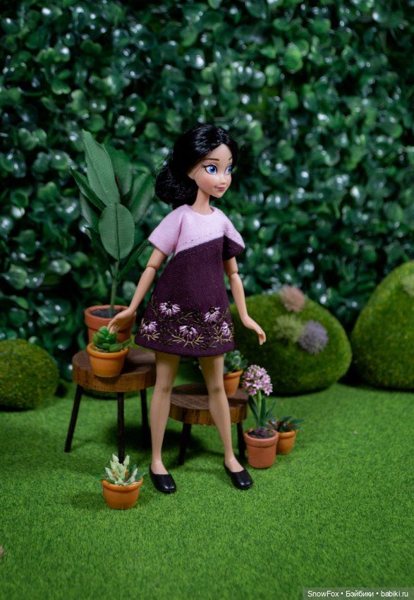 Трикотажное платье для пижамных принцесс,бжд (фото 3)