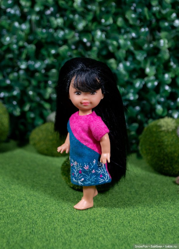 Трикотажное платье "Цветочки" для Kelly/ Shelly, Penny's box, bjd (фото 3)