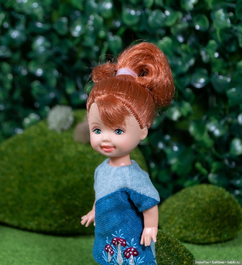 Трикотажное платье "Мухоморы" для Kelly/ Shelly, Penny's box, bjd (фото 4)