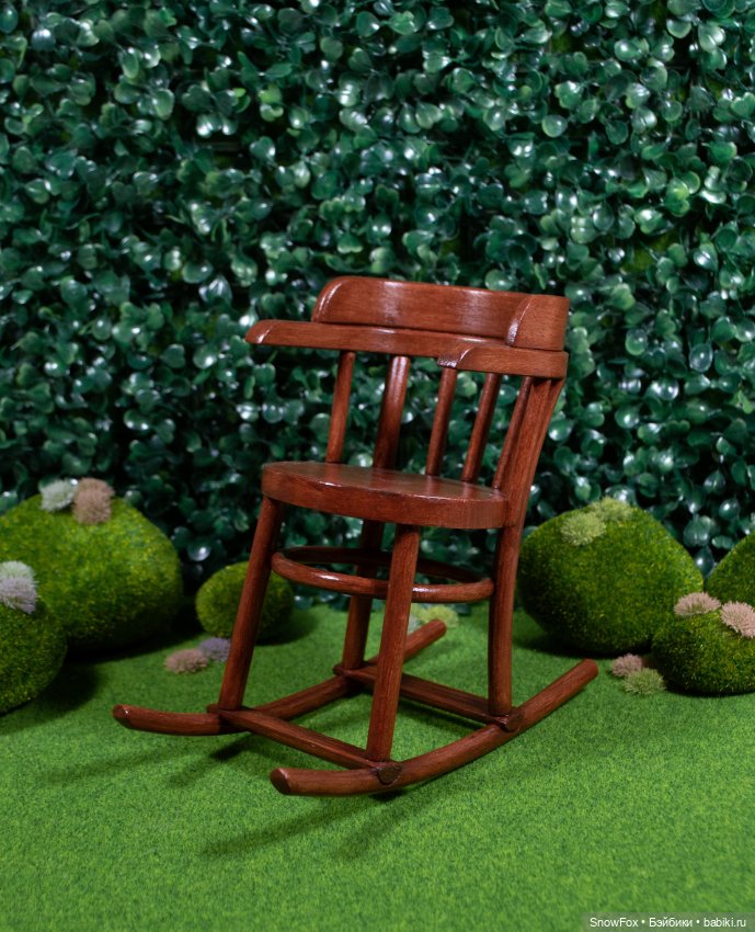 Кресло-качалка "Плющ" для кукол 1:6 (Barbie, Momoko,bjd)