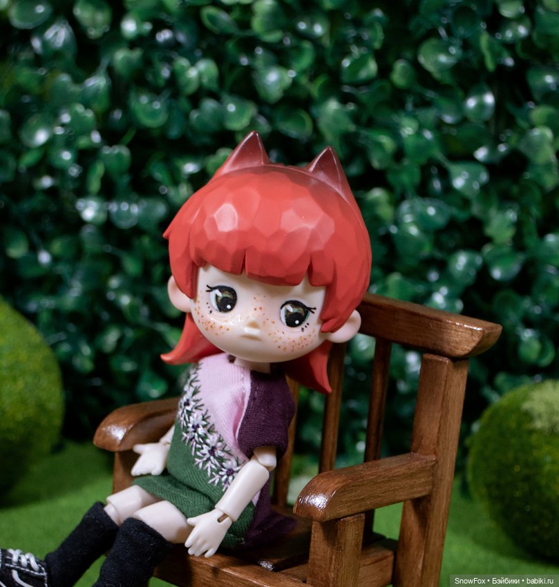 Кресло-качалка №2 для кукол 1:12 (пижамные принцессы, бжд,блайнд боксы) (фото 3)