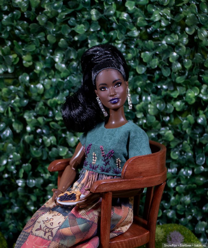 Деревянное кресло "Тюльпан"(1) для кукол 1:6 (barbie,Integrity toys,momoko,bjd) (фото 4)