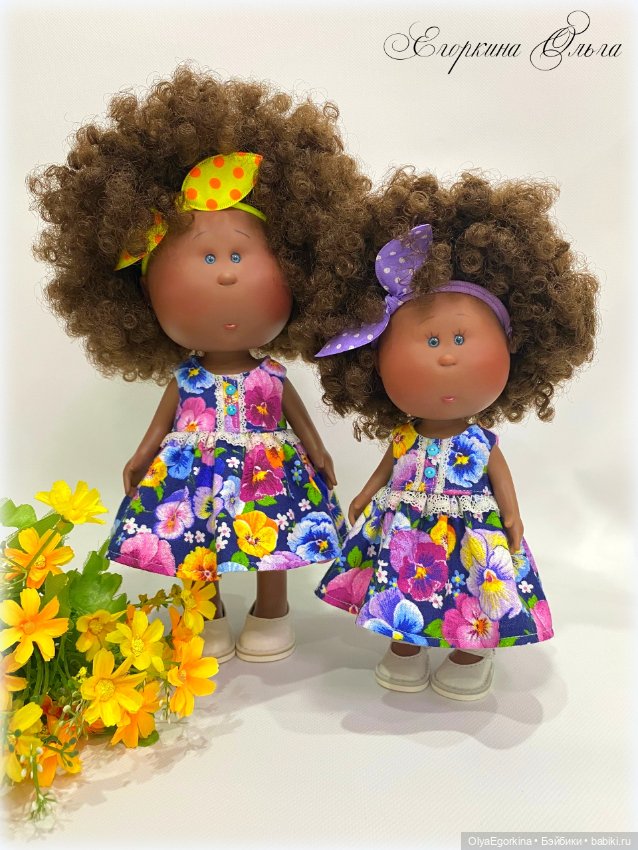 Платья "Фиалки" для большой и маленькой Миечек (фото 6)