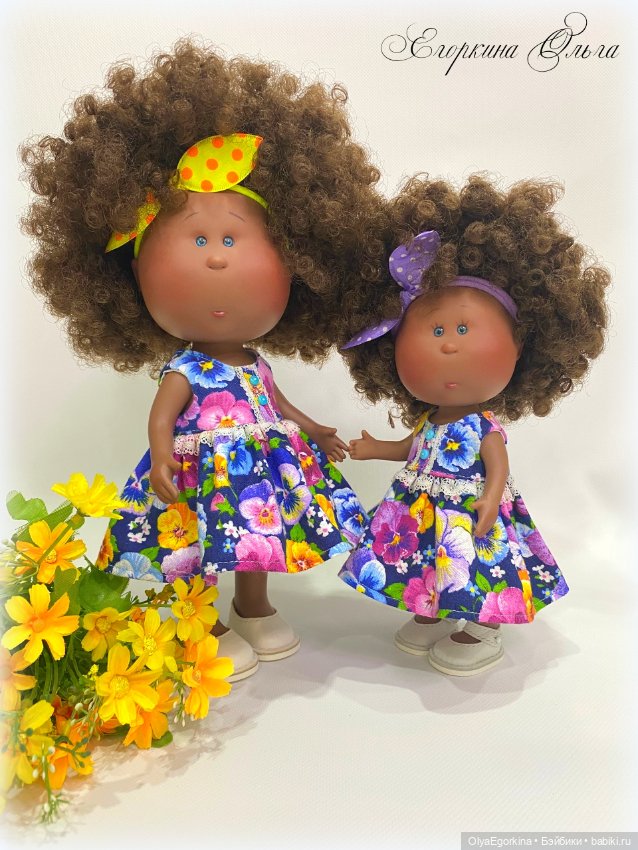 Платья "Фиалки" для большой и маленькой Миечек (фото 5)